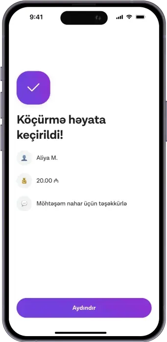 Ödənişi təsdiq et