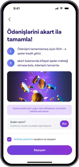 İstifadə şərtləri ilə razılaş