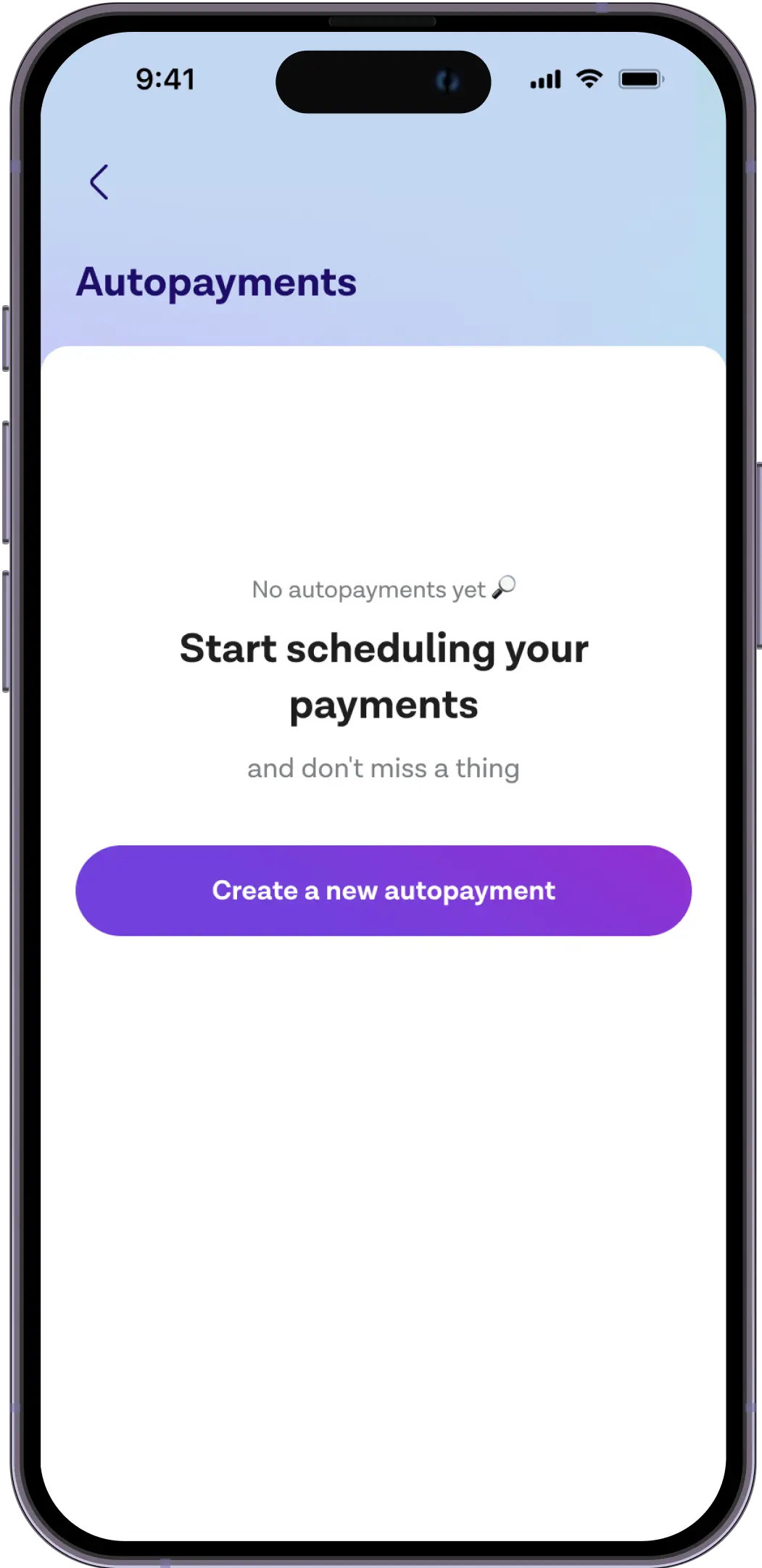 Click on Add automatic payment