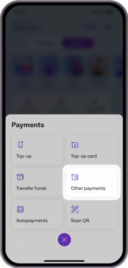 Tap on Payments