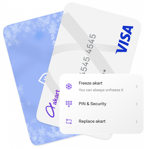 Manage your card